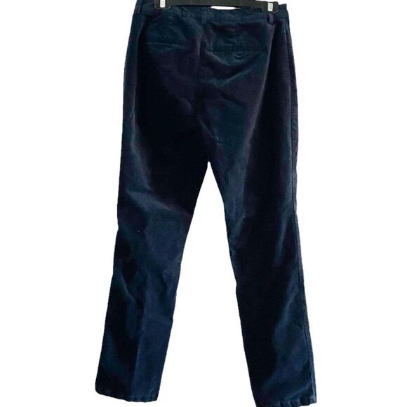 Christopher & Banks Navy Blue Velvet Style Pants Size 6 - Picture 2 of 10